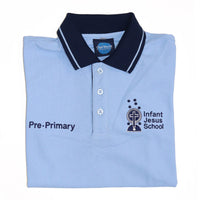 Pre-Primary Polo - Sky - Embroidered Logo